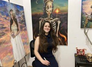 Melanie Berardicelli in her own studio.