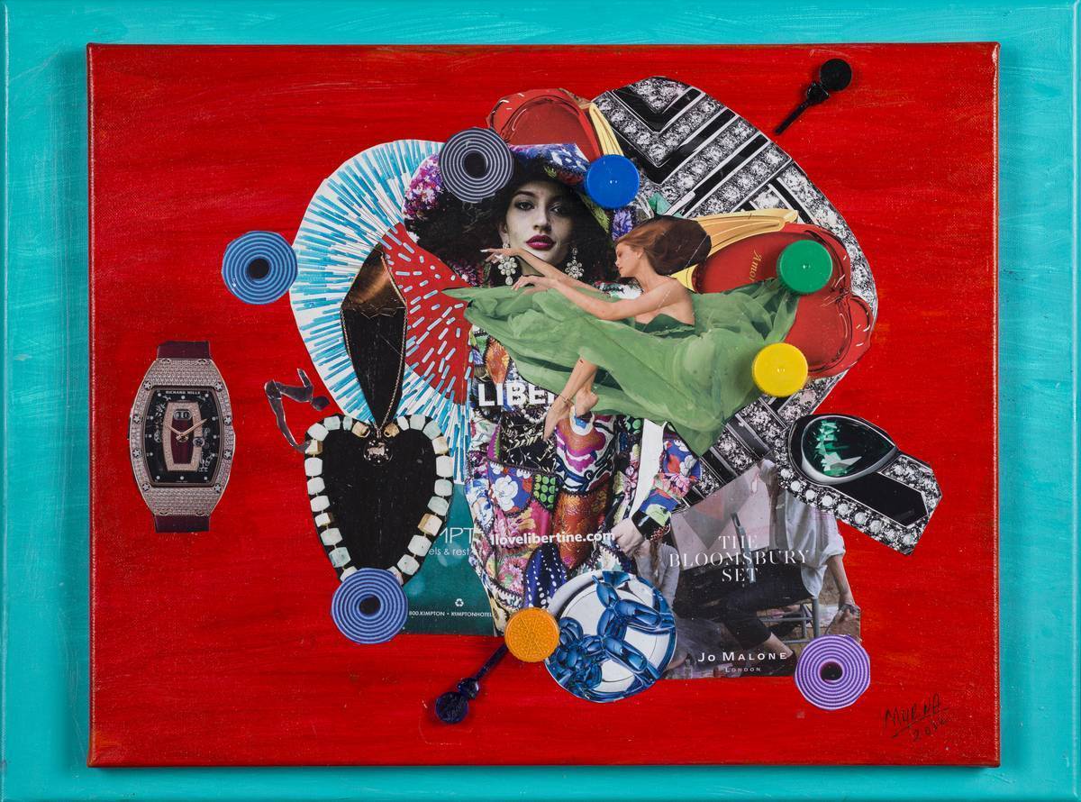 Audubon Artists Silver Medal of Honor in Collage & Mixed Media $300 & Medal