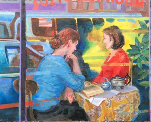 Suzy's Tearoom. Oils/Acrylics
