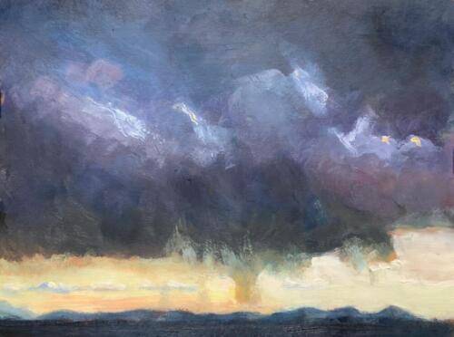 New Mexico Strom, Oils/Acrylics