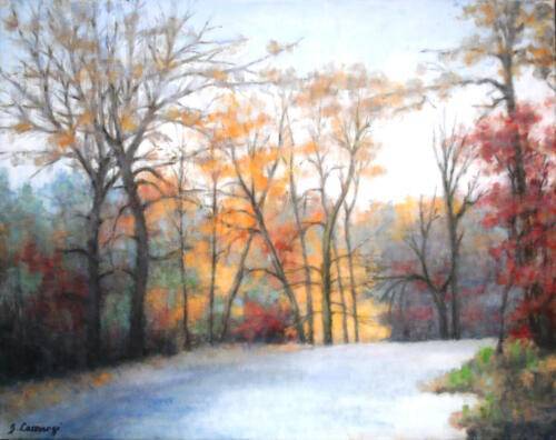 Road in Rockaway NJ, Oils/Acrylics