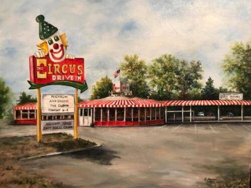 Circus Drive In, Oils/Acrylics