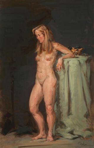 Standing Nude, Oils/Acrylics