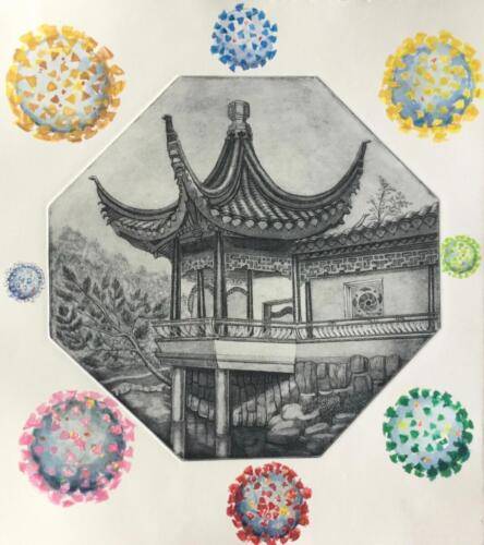 The Corona Virus Colors of the Bagua Chinese, Graphics