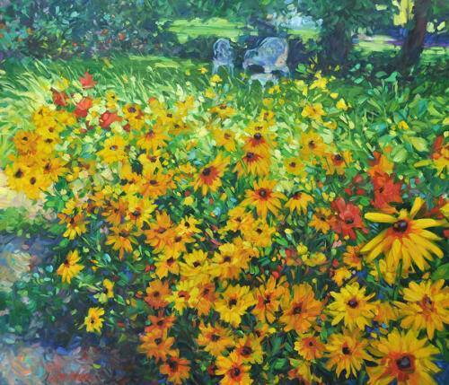 Summer Stroll, Oils/Acrylics